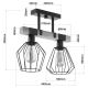 Surface-mounted chandelier CAMEROON 2xE27/60W/230V black/wood