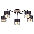 Surface-mounted chandelier CAS WOOD 5xE27/60W/230V