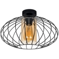 Surface-mounted chandelier CORRINI 1xE27/60W/230V d. 34 cm black/beige