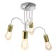 Surface-mounted chandelier DOW 4xE27/60W/230V white/gold