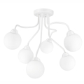 Surface-mounted chandelier HOLLY 6xG9/5W/230V white