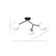 Surface-mounted chandelier JOY 3xE14/40W/230V black/shiny chrome