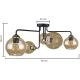 Surface-mounted chandelier MONDE GOLD 5xE27/60W/230V