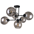 Surface-mounted chandelier OSMO 6xE27/60W/230V black