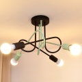 Surface-mounted chandelier OXFORD 4xE27/15W/230V black/green