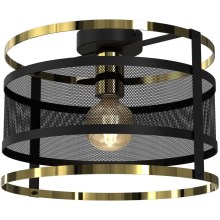Surface-mounted chandelier RIM 1xE27/60W/230V black/gold