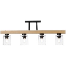 Surface-mounted chandelier RUSTIC RADIANCE 4xE27/60W/230V