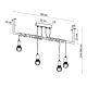 Surface-mounted chandelier SALAMANCA 4xE27/60W/230V