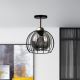 Surface-mounted chandelier SOLO BLACK 1xE27/60W/230V black/gold