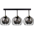 Surface-mounted chandelier SOLO BLACK 3xE27/60W/230V black/gold