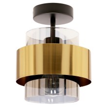 Surface-mounted chandelier SPIEGA 1xE27/60W/230V gold/black