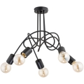 Surface-mounted chandelier TANGO 5xE27/60W/230V black