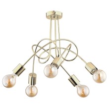 Surface-mounted chandelier TANGO 5xE27/60W/230V gold
