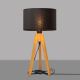 Table lamp ALBA 1xE27/60W/230V black/oak