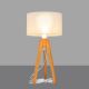 Table lamp ALBA 1xE27/60W/230V creamy/oak