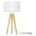 Table lamp ALBA 1xE27/60W/230V white/pine