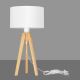 Table lamp ALBA 1xE27/60W/230V white/pine