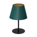 Table lamp ARDEN 1xE27/60W/230V d. 20 cm green/gold