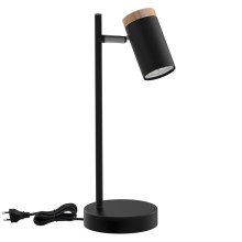 Table lamp LAGOS 1xGU10/15W/230V black/brown