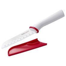 Tefal - Ceramic knife santoku INGENIO 13 cm white/red