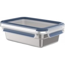 Tefal - Food container 0,8 l MSEAL STEEL blue/stainless steel