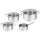 Tefal - Set of cookware 7 pcs COOK EAT stainless steel