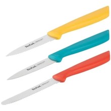 Tefal - Set of stainless steel knives 3 pcs COLORFOOD