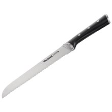 Tefal - Stainless steel bread knife ICE FORCE 20 cm chrome/black
