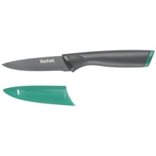 Tefal - Stainless steel carving knife FRESH KITCHEN 9 cm grey/green