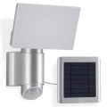 Telefunken 304704TF - LED Solar wall floodlight with sensor LED/6W/3,7V IP44 silver