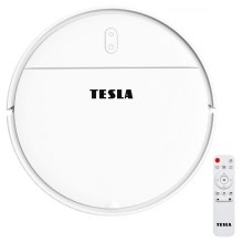 TESLA Electronics RoboStar - Smart robotic vacuum cleaner 2in1 2500 mAh Wi-Fi Tuya white + remote control