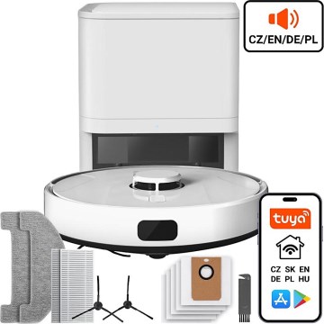 TESLA Electronics RoboStar - Smart robotic vacuum cleaner 2in1 2600 mAh Wi-Fi white