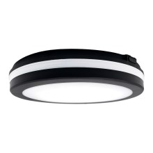 Top Light - LED Bathroom light COMET LED/15W/230V 3000/4000/6500K IP54 d. 20 cm black