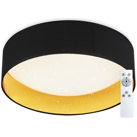 Top Light - LED Dimmable ceiling light IVONA 40C RC LED/24W/230V + remote control black