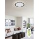 Top Light - LED Dimmable ceiling light NORMAN LED/60W/230V d. 49 cm black + remote control