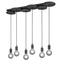 Trio - Chandelier on a string DISCUS 6xE27/28W/230V black