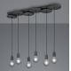 Trio - Chandelier on a string DISCUS 6xE27/28W/230V black