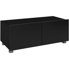 TV table PAVO 37x100 cm shiny black/matte black