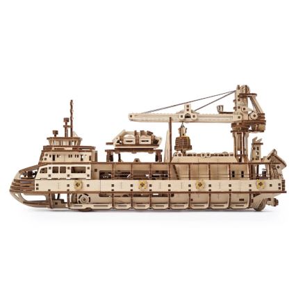 Ugears - 3D wooden mechanical puzzle Research vessel