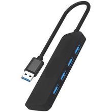 USB Splitter 4xUSB-A 3.0 black