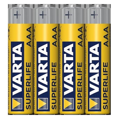 Varta 2003101304 - 4 pcs Zinc-chloride battery SUPERLIFE AAA 1,5V