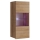 Wall cabinet with LED lighting PAVO 117x45 cm gold oak