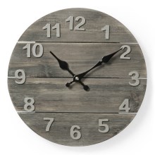 Wall clock 1xAA/1,5V spruce 30 cm