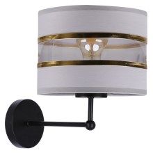 Wall lamp ANDY 1xE27/40W/230V grey/gold/black