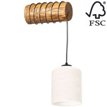 Wall lamp TRENO 1xE27/25W/230V pine – FSC certified