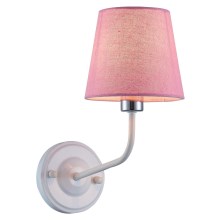 Wall lamp YORK 1xE14/60W/230V pink/white