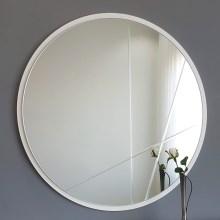 Wall mirror d. 60 cm silver