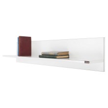Wall shelf 25x120 cm white