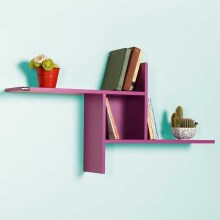 Wall shelf 50x100 cm purple