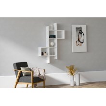 Wall shelf KENO 125x78,6 cm white